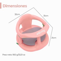 Asiento Bañera con Ventosas para Bebés