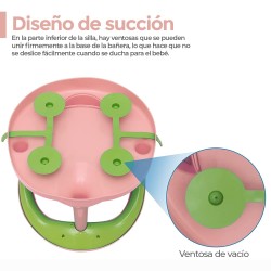 Asiento Bañera con Ventosas para Bebés