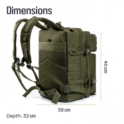 Mochila táctica 45L para Crossfit