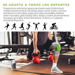 Rodillera Deportiva sujeción Ligamentos y Menisco