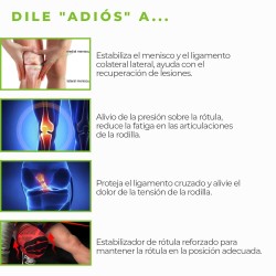 Rodillera Deportiva sujeción Ligamentos y Menisco