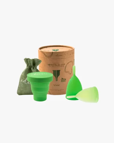 Copa menstrual orgánica (2 copas, esterilizador y bolsa transporte)