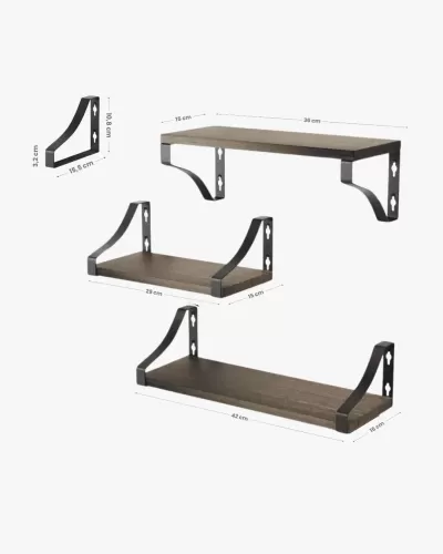 Baldas pared madera