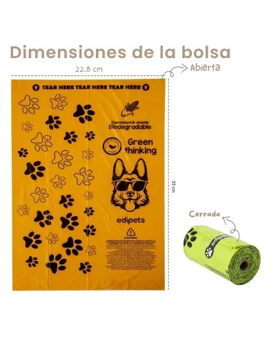 Bolsas Caca Perro Biodegradables