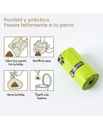 Bolsas Caca Perro Biodegradables