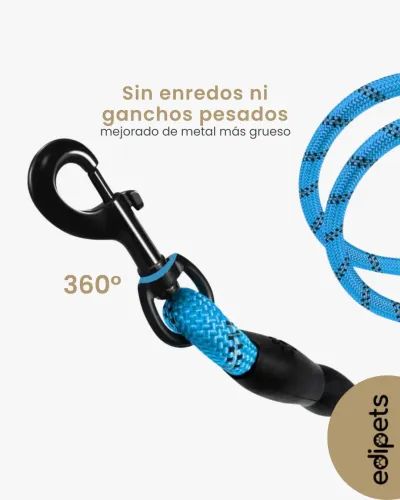Correa perro con mango acolchado