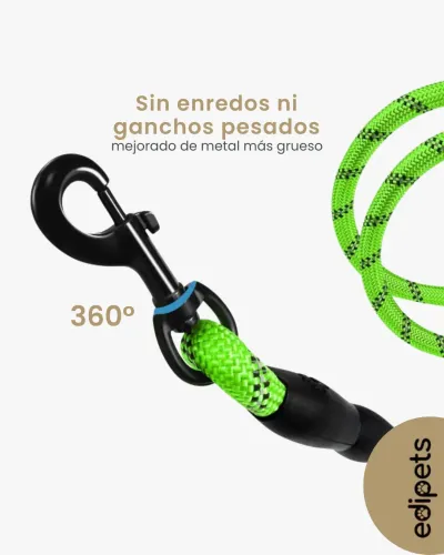 Correa perro con mango acolchado