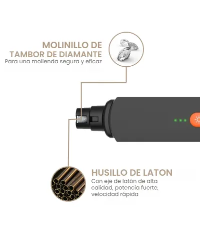 Lima de uñas electrica para perros y gatos