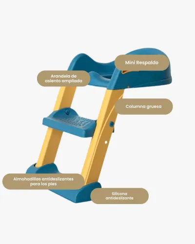Adaptador wc niños con escalera