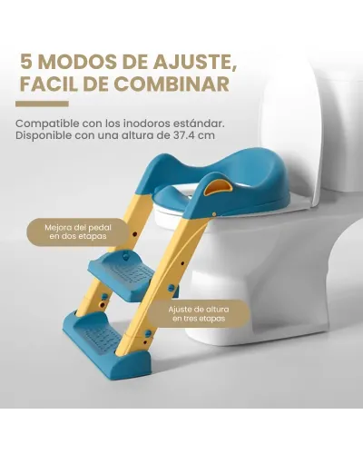 Adaptador wc niños con escalera