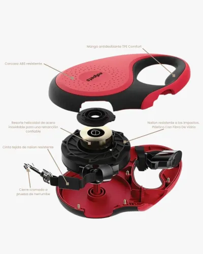 Correa Perro Extensible, 5 metros