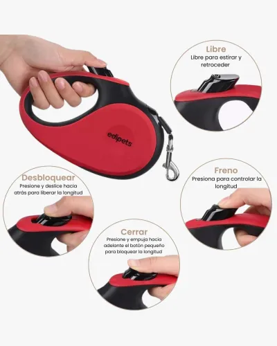 Correa Perro Extensible, 5 metros